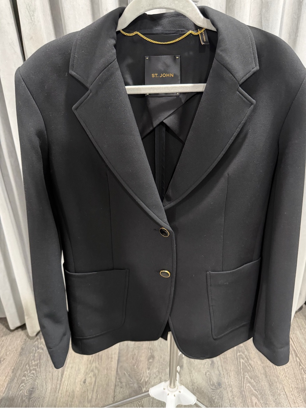 St. John Black Classic Tailored Blazer NWOT